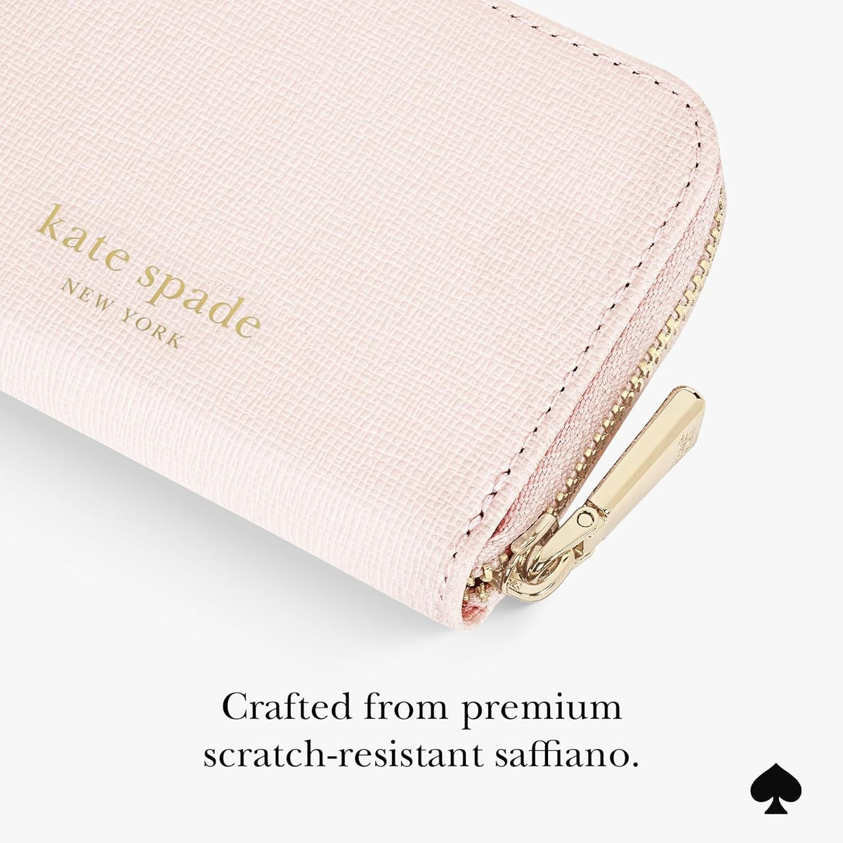 kate spade new york Devin Zip Magnetic Card Holder/Wallet - Chalk Pink