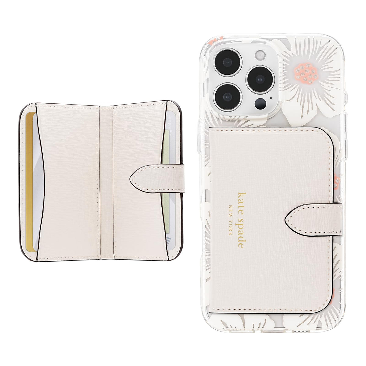 kate spade new york Devin Zip Magnetic Card Holder/Wallet - Chalk Pink