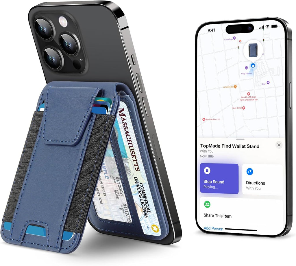 for MagSafe Wallet Works with Apple Find My, Strongest Magnetic Wallet