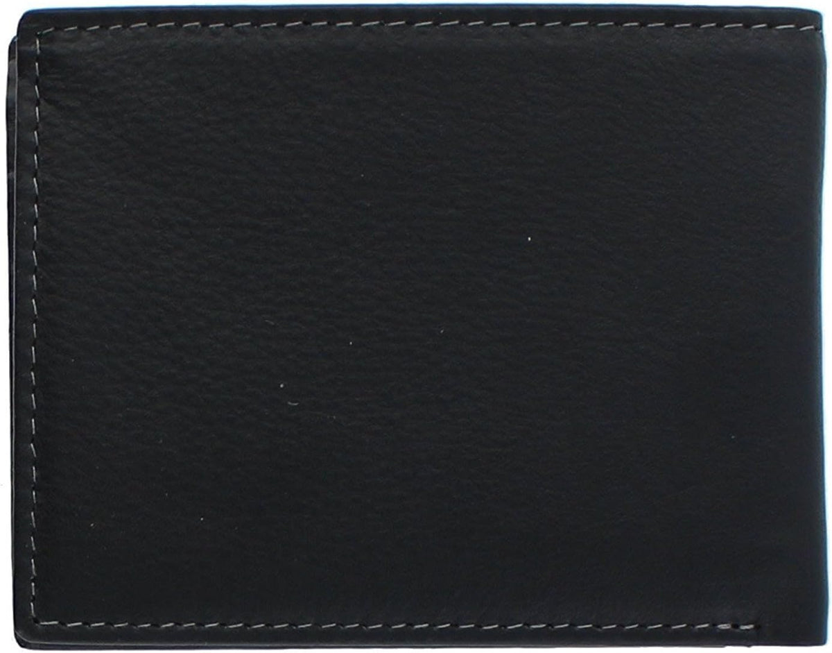 Timberland Men's Wellington Leather Rfid Bifold Commuter Security Wallet, Black, One Size