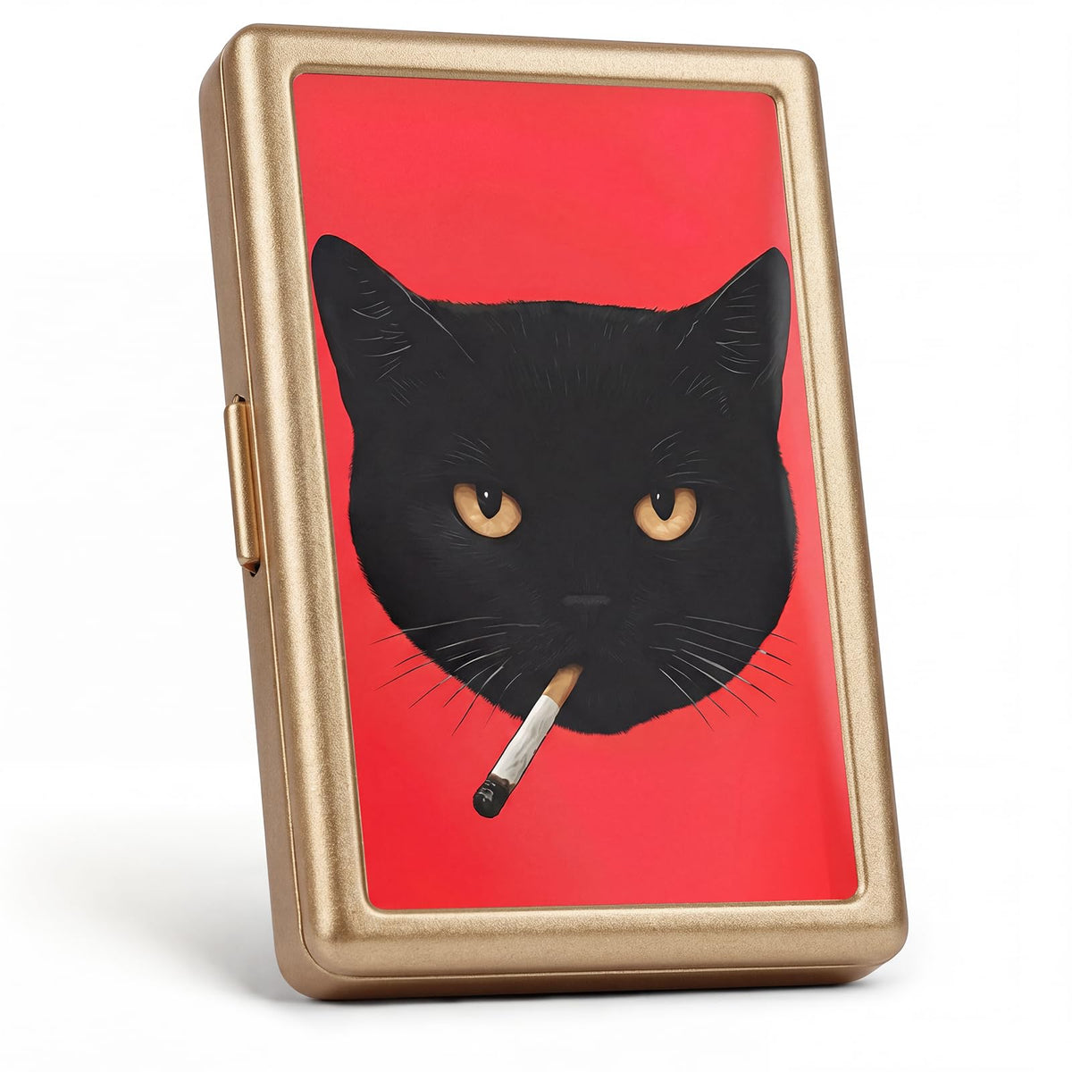 Vintage - Style Versatile Card & Cash Case Art Deco Design Metal Wallet with RFID and Holds King Size / 100s Women and Men Easy Snap Business Card Box for Credit Cards Cash Id Business Cards.