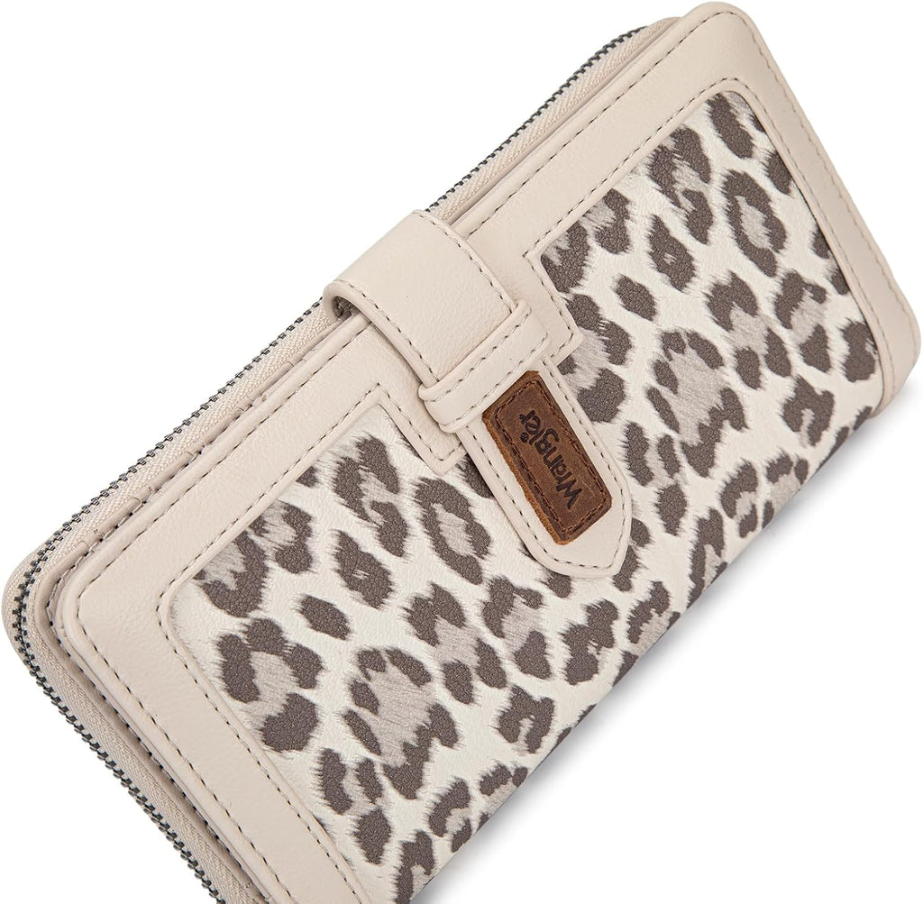 X Wrangler Women's Wallets Bifold Wristlet Wallets for Women Large Capacity Credit Card Wallet with ID Window