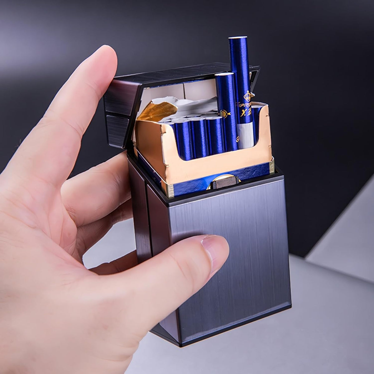 4 Pack Aluminum Cigarette Case 85mm Metal Hard Box Holder for Men Women