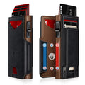 Wallet for Men Wallet with Slim Pop Up Card Holder 9-13 Cards, Bifold Minimalist Smart Wallet RFID Blocking Credit Card Holder with ID Window & Stretchable Cash Slot Compact Metal Aluminum Card Case