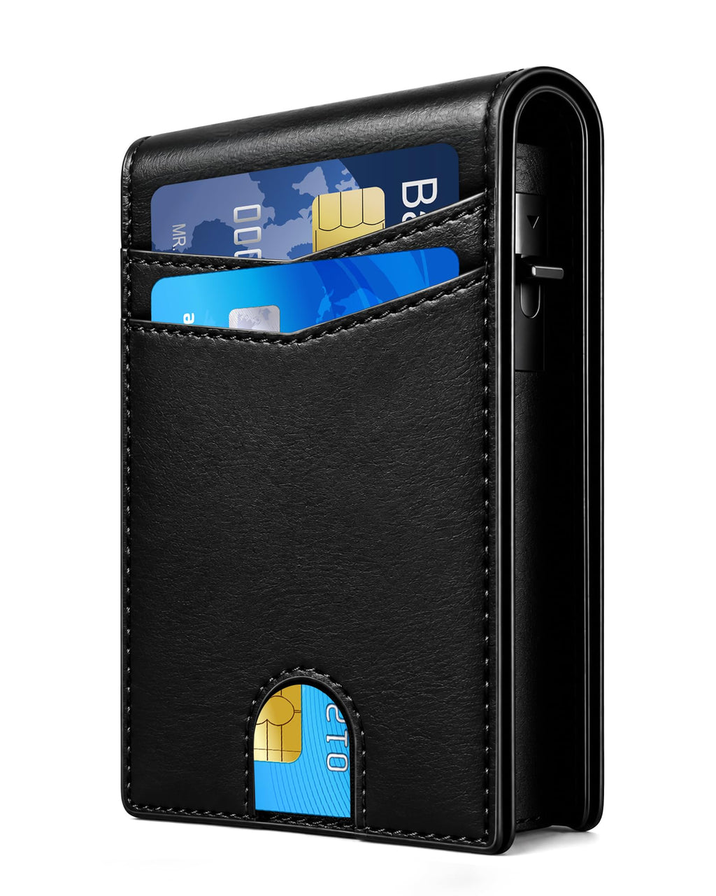 2026 Wallet for Men - RFID Blocking Slim Minimalist Wallet, Carbon Fiber