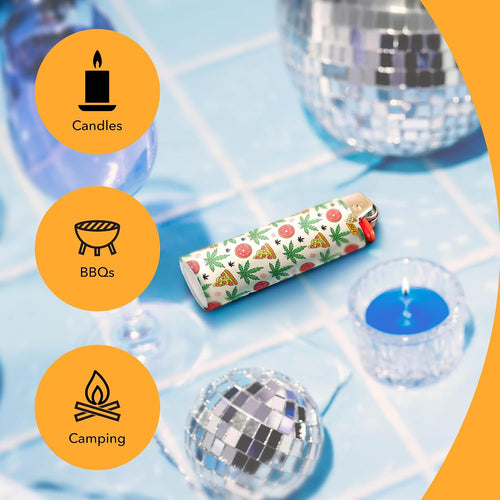 BIC Maxi Pocket Lighter, Special Edition Counterculture Series, 8 Count