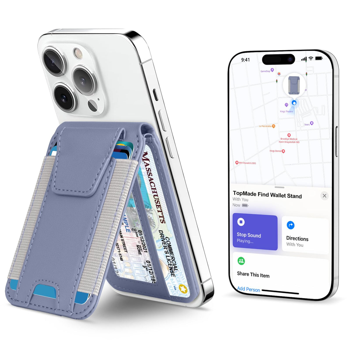 for MagSafe Wallet Works with Apple Find My, Strongest Magnetic Wallet
