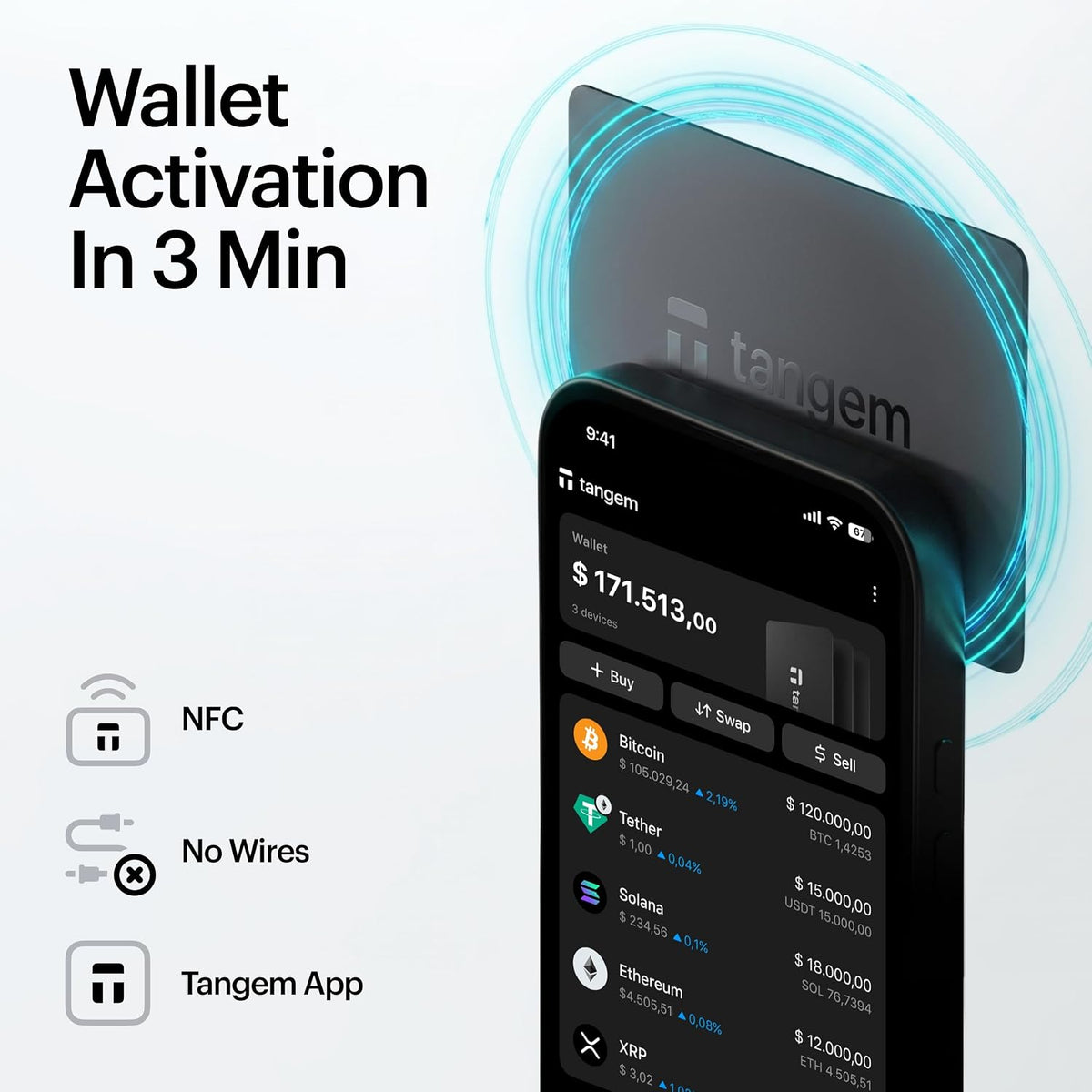 TANGEM Crypto Wallet Pack of 2 – Trusted Cold Storage Hardware Wallet