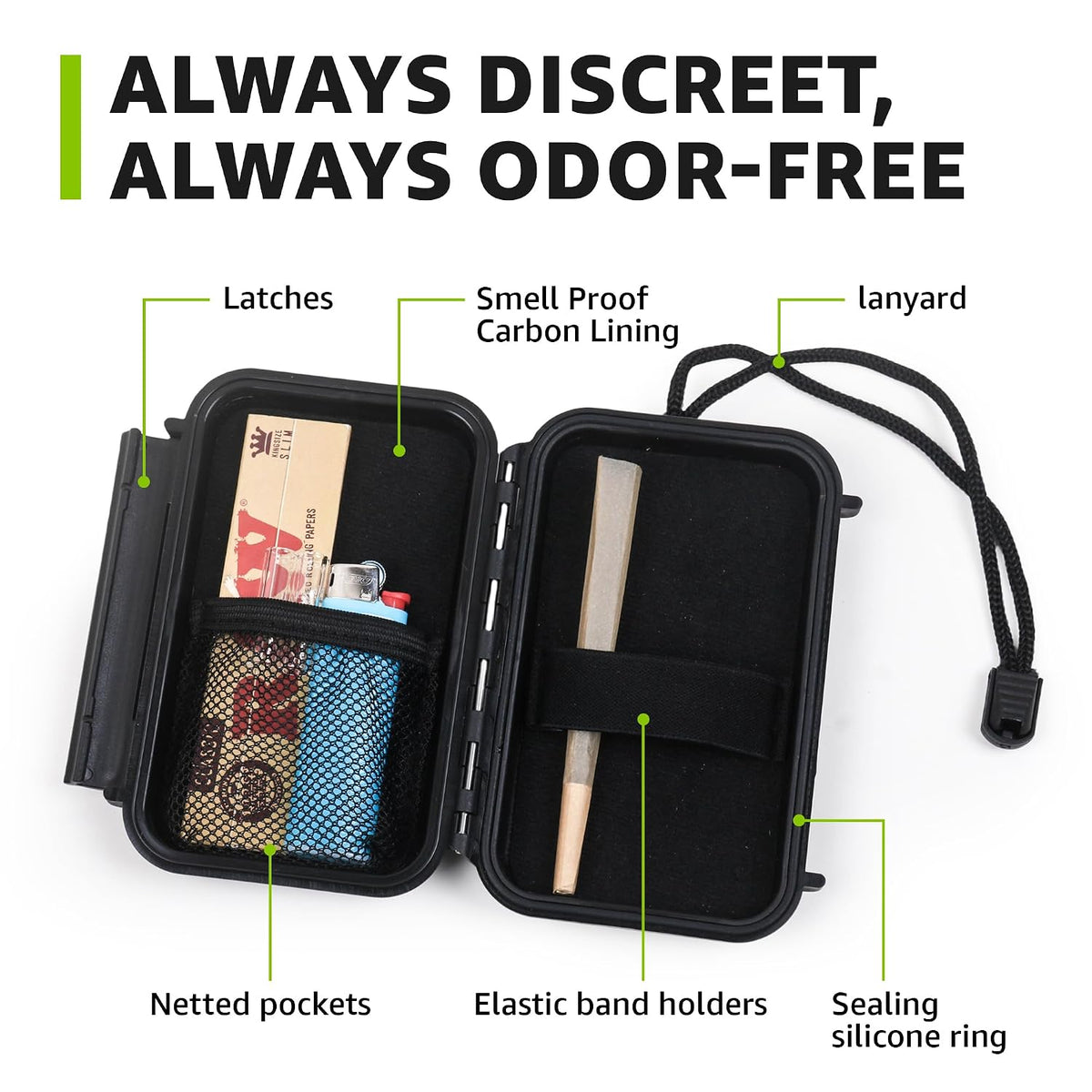 INFINITKIN Smell Proof Storage Box & Smell Proof Container
