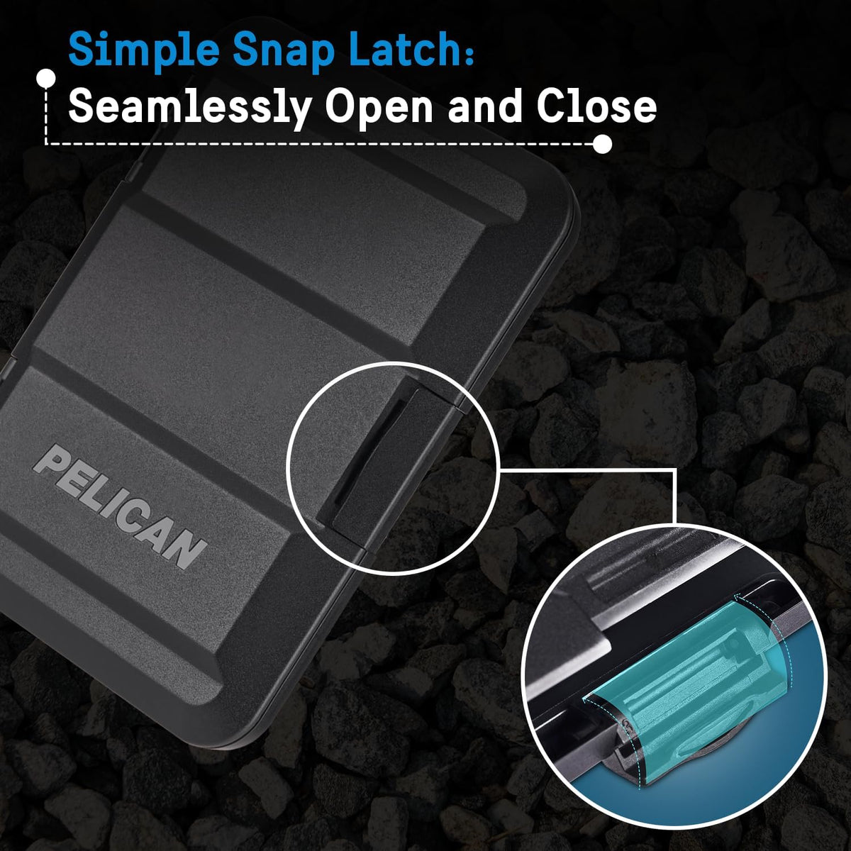 Pelican MagSafe Wallet for iPhone - Slim Magnetic Phone Wallet - Black