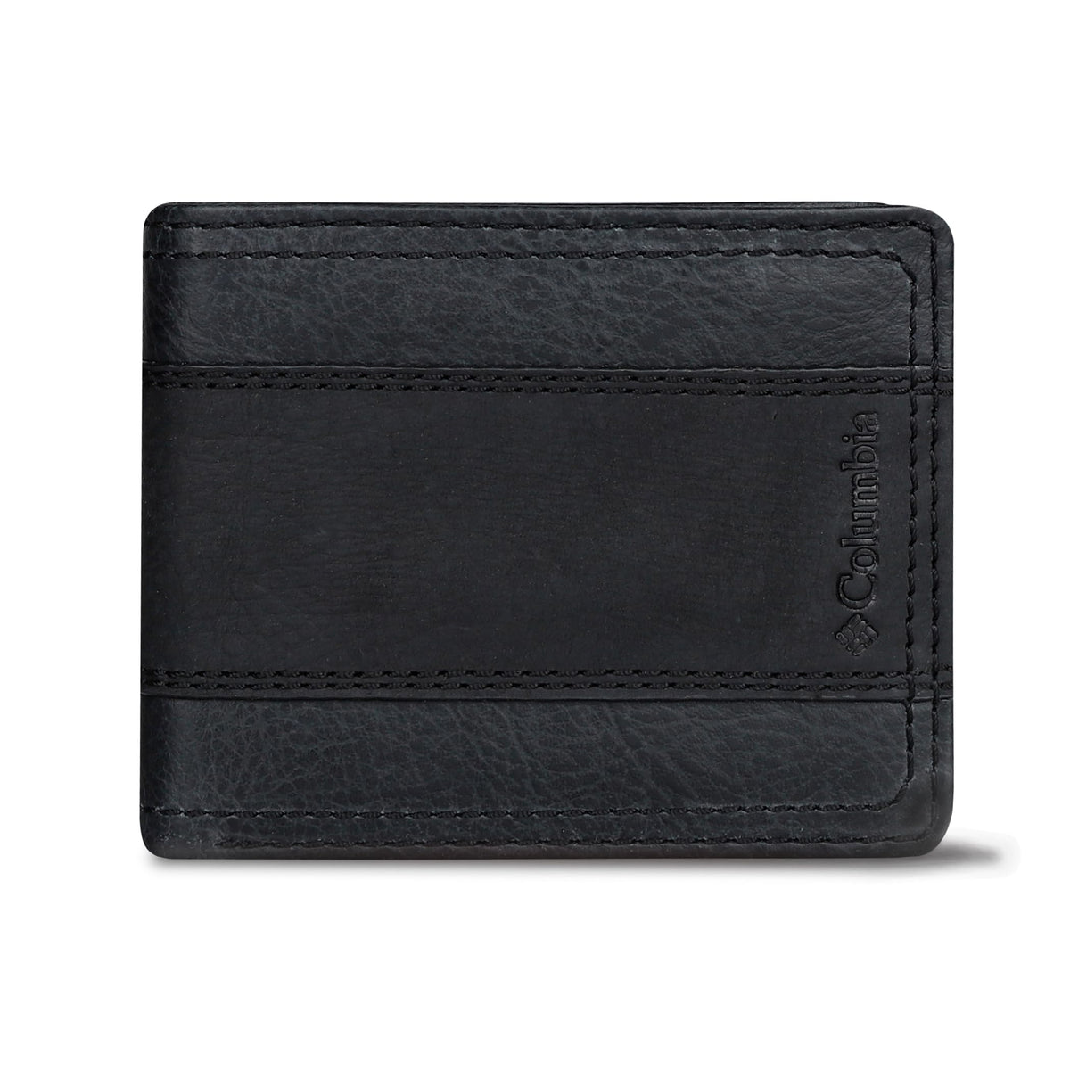 Columbia mens RFID Slim Bifold Wallet With ID Window Dark Tan