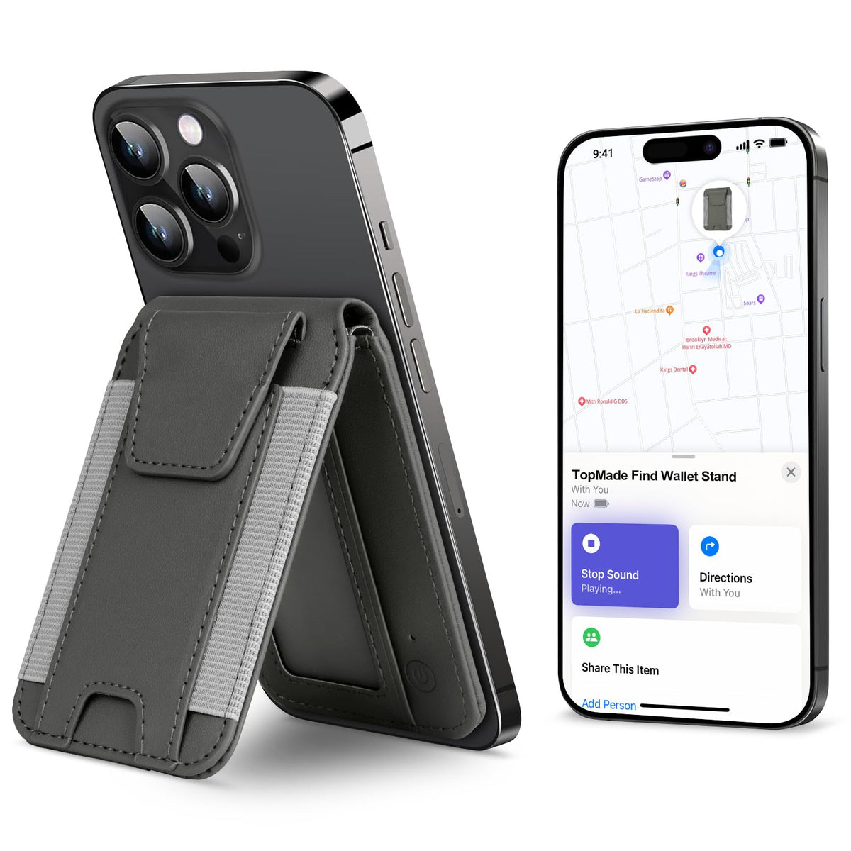 for MagSafe Wallet Works with Apple Find My, Strongest Magnetic Wallet