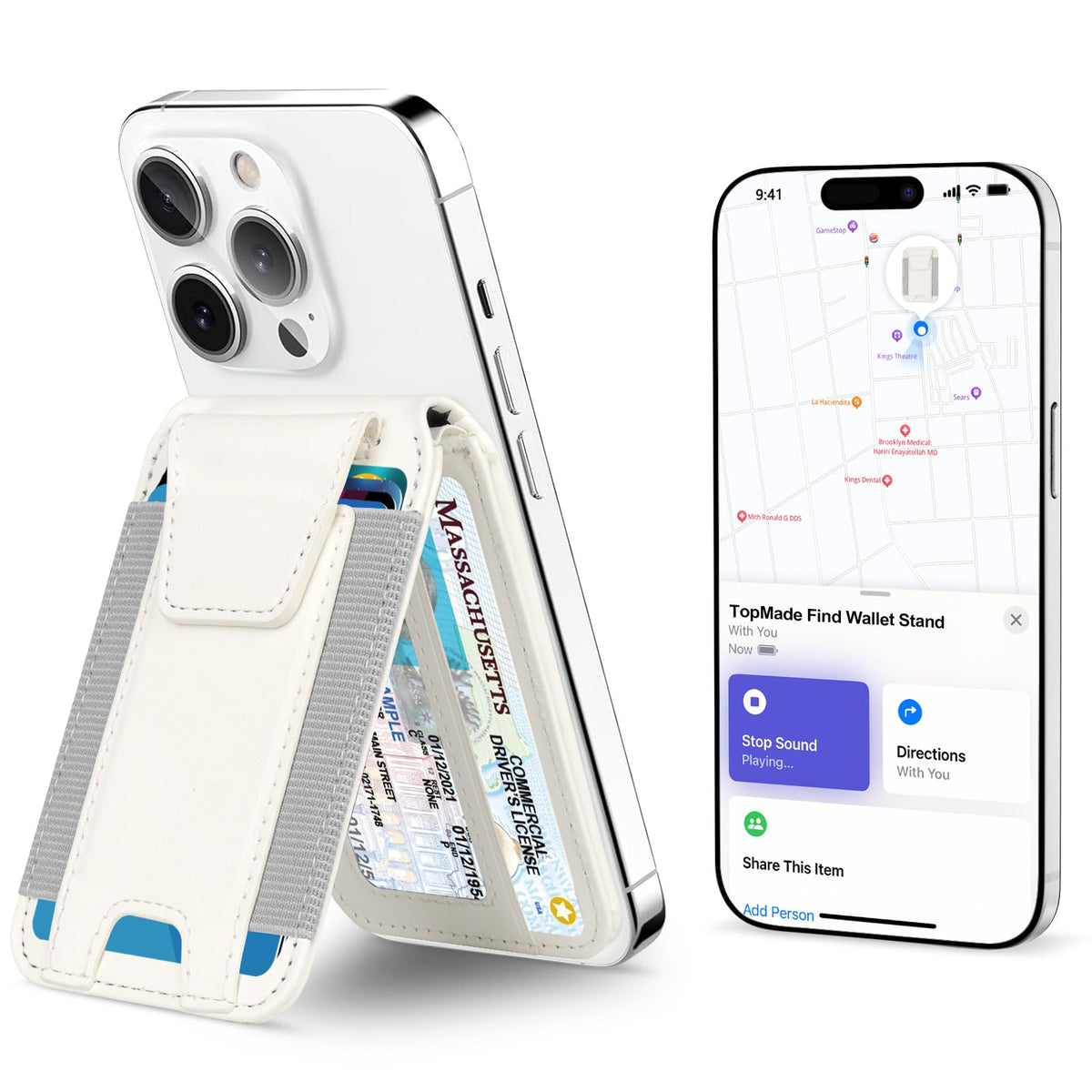 for MagSafe Wallet Works with Apple Find My, Strongest Magnetic Wallet