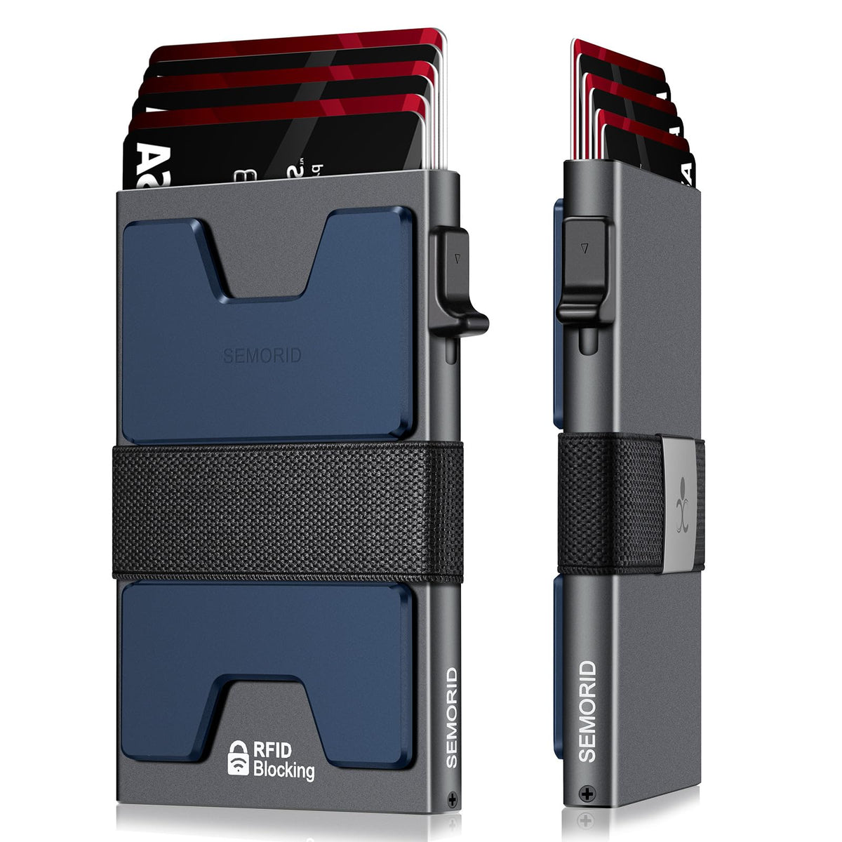 SEMORID RFID Blocking Slim Card Holder Wallet for Men Wallet Minimalist