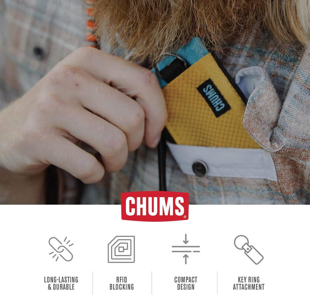 Chums Surfshorts Wallet - Minimalist Keychain Wallet for Men