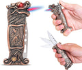 Lighter, Windproof Dragon Gas Lighter, Cool Design for Gift, Exquisite Packaging, Refillable Butane Lighters, Suitable for Festivals, Birthdays, Gifts for Men (Tap)