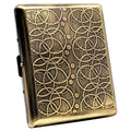 Goshentech Retro Metal case,Plated Bronze,20 Capacity,for Men and Women (Bronze,100mm King Size)