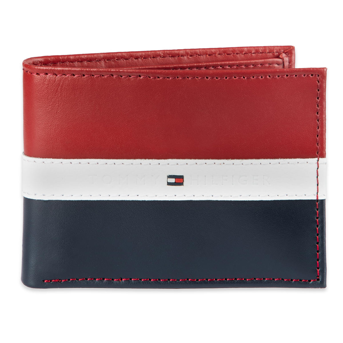 Tommy Hilfiger Men's Leather Orson RFID Bifold Wallet with Removable Passcase