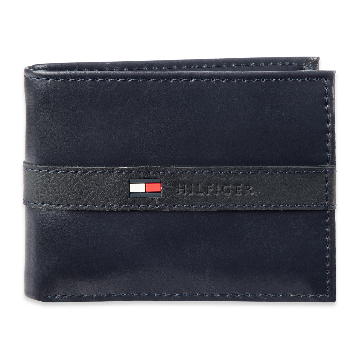 Tommy Hilfiger Men's Leather Orson RFID Bifold Wallet with Removable Passcase