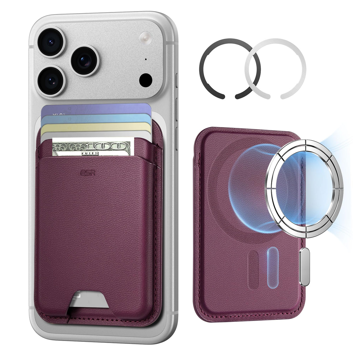 ESR for MagSafe Wallet, 5 Card Holder for Phone Case, RFID Blocking