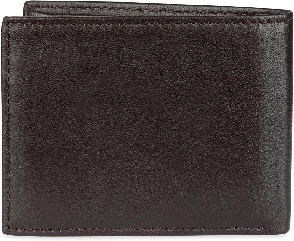 Tommy Hilfiger Men's Leather Orson RFID Bifold Wallet with Removable Passcase
