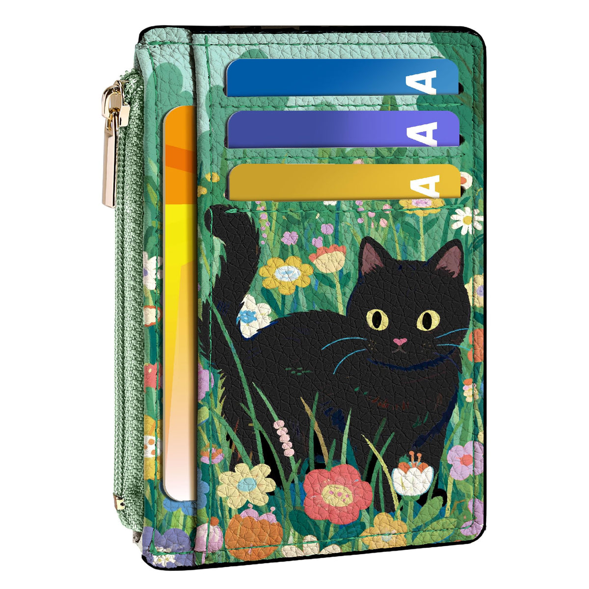 Tipmile Womens Credit Card Holder Wallet, Small Slim RFID Blocking Sleeve