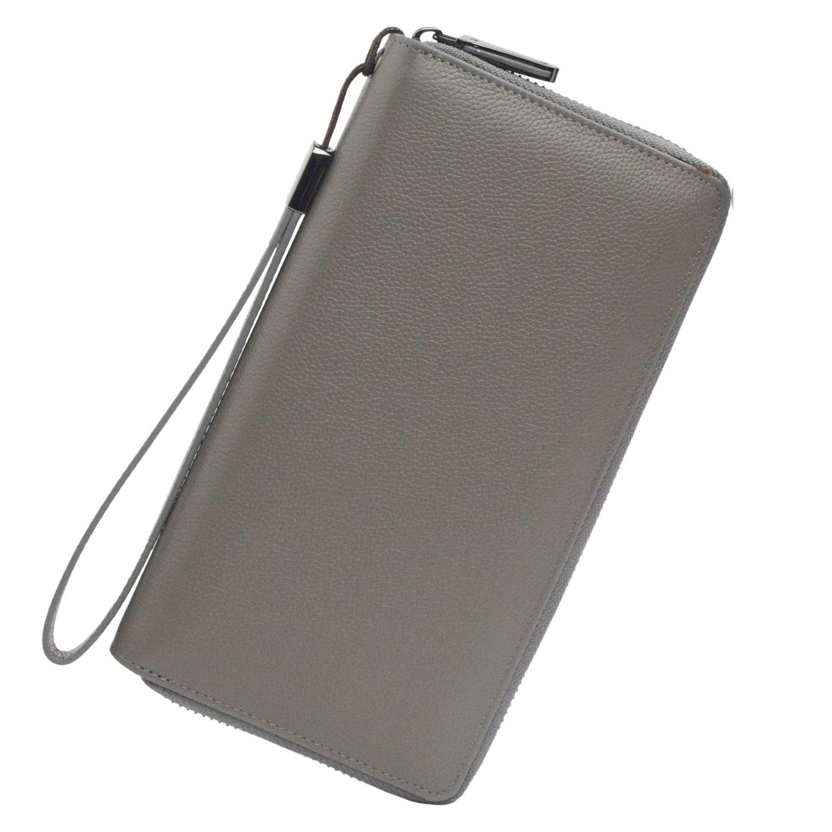 Bveyzi Women RFID Blocking Wallet Leather Zip Around Phone Clutch Large Capacity Ladies Travel Purse Wristlet