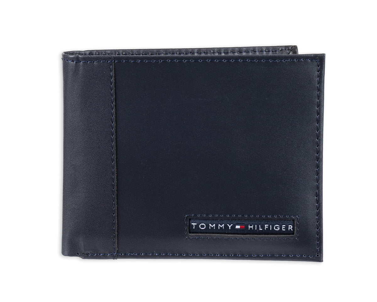 Tommy Hilfiger Men's Leather Orson RFID Bifold Wallet with Removable Passcase