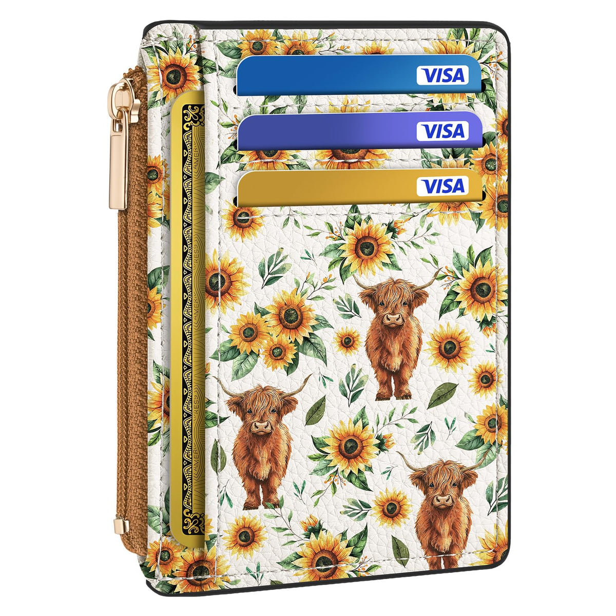 Tipmile Womens Credit Card Holder Wallet, Small Slim RFID Blocking Sleeve