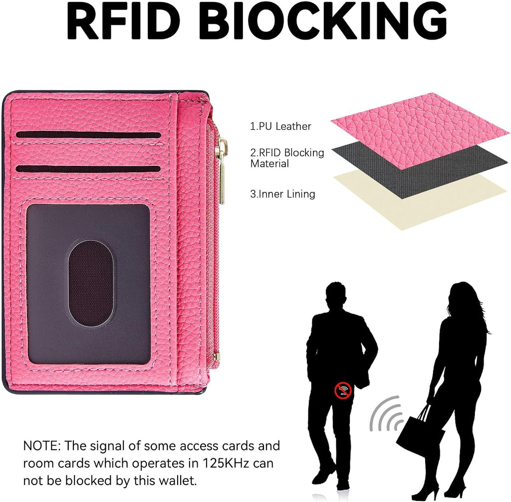 Tipmile Womens Credit Card Holder Wallet, Small Slim RFID Blocking Sleeve