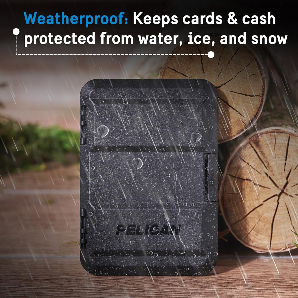 Pelican MagSafe Wallet for iPhone - Slim Magnetic Phone Wallet - Black