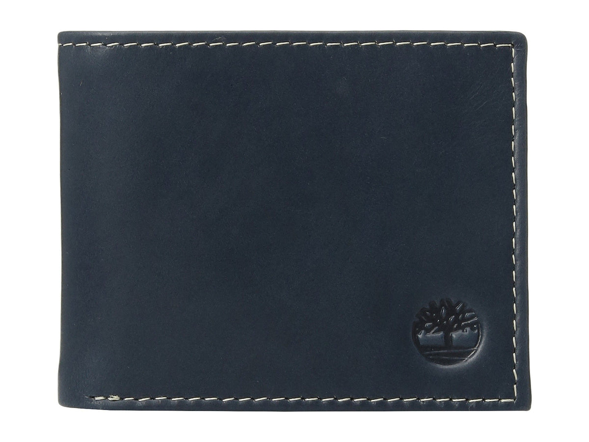 Timberland Men's Leather Wallet With Attached Flip Pocket