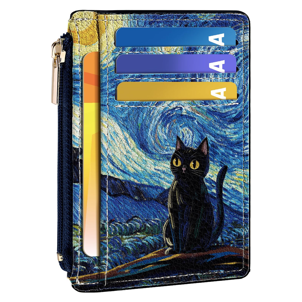 Tipmile Womens Credit Card Holder Wallet, Small Slim RFID Blocking Sleeve