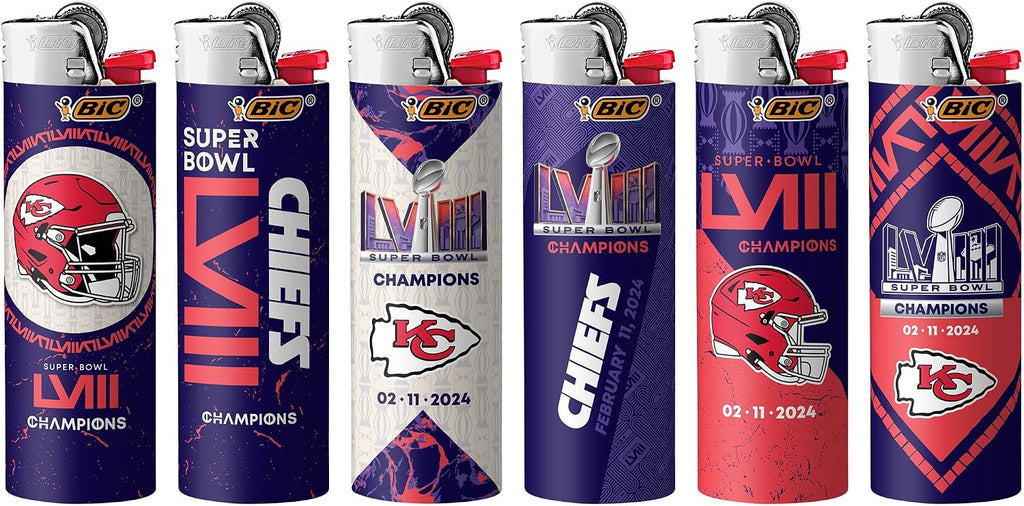 BIC Special Edition Champions Series Maxi Pocket Lighters, Assorted, 6-Pack