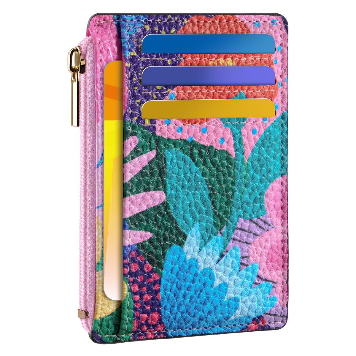 Tipmile Womens Credit Card Holder Wallet, Small Slim RFID Blocking Sleeve