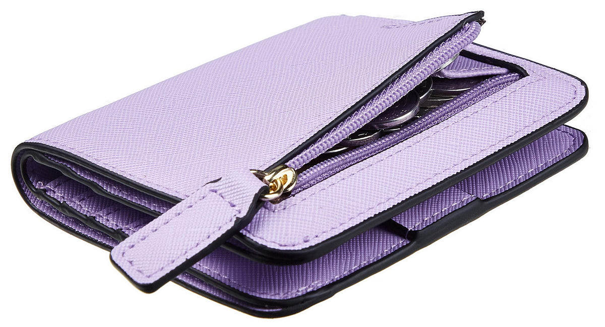 Toughergun Women’s Small Slim Leather Wallet with RFID Protection, Compact Bifold Mini Purse with Clear ID Window