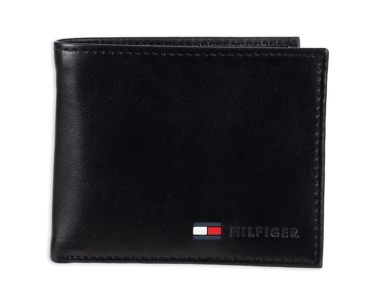 Tommy Hilfiger Men's Leather Orson RFID Bifold Wallet with Removable Passcase