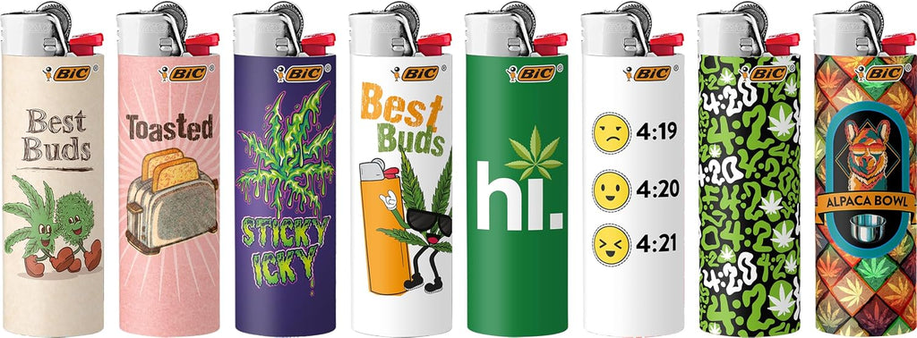 BIC Maxi Pocket Lighters, Safe and Reliable, Best Buds Series, 8-Count