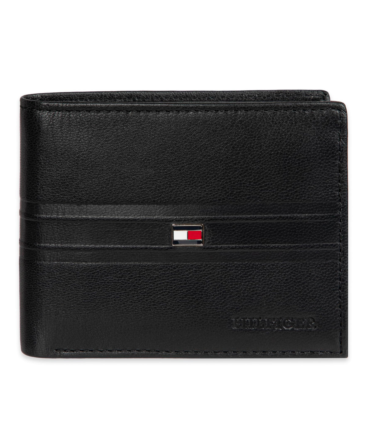 Tommy Hilfiger Men's Leather Orson RFID Bifold Wallet with Removable Passcase