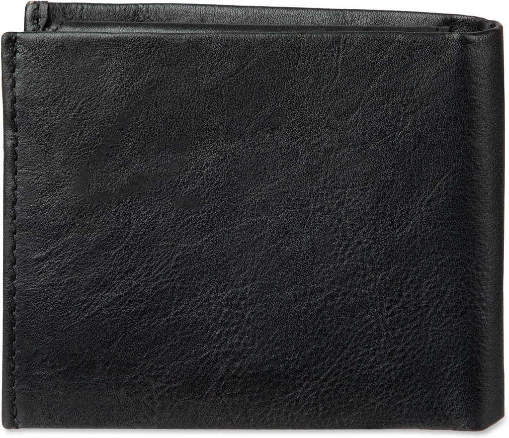 Calvin Klein Men's RFID Leather Minimalist Bifold Wallet with Multiple Card Slots and ID Window