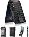 Wallet for Men, Mens Minimalist Wallet 14 Cards, Slim Compact RFID Wallet