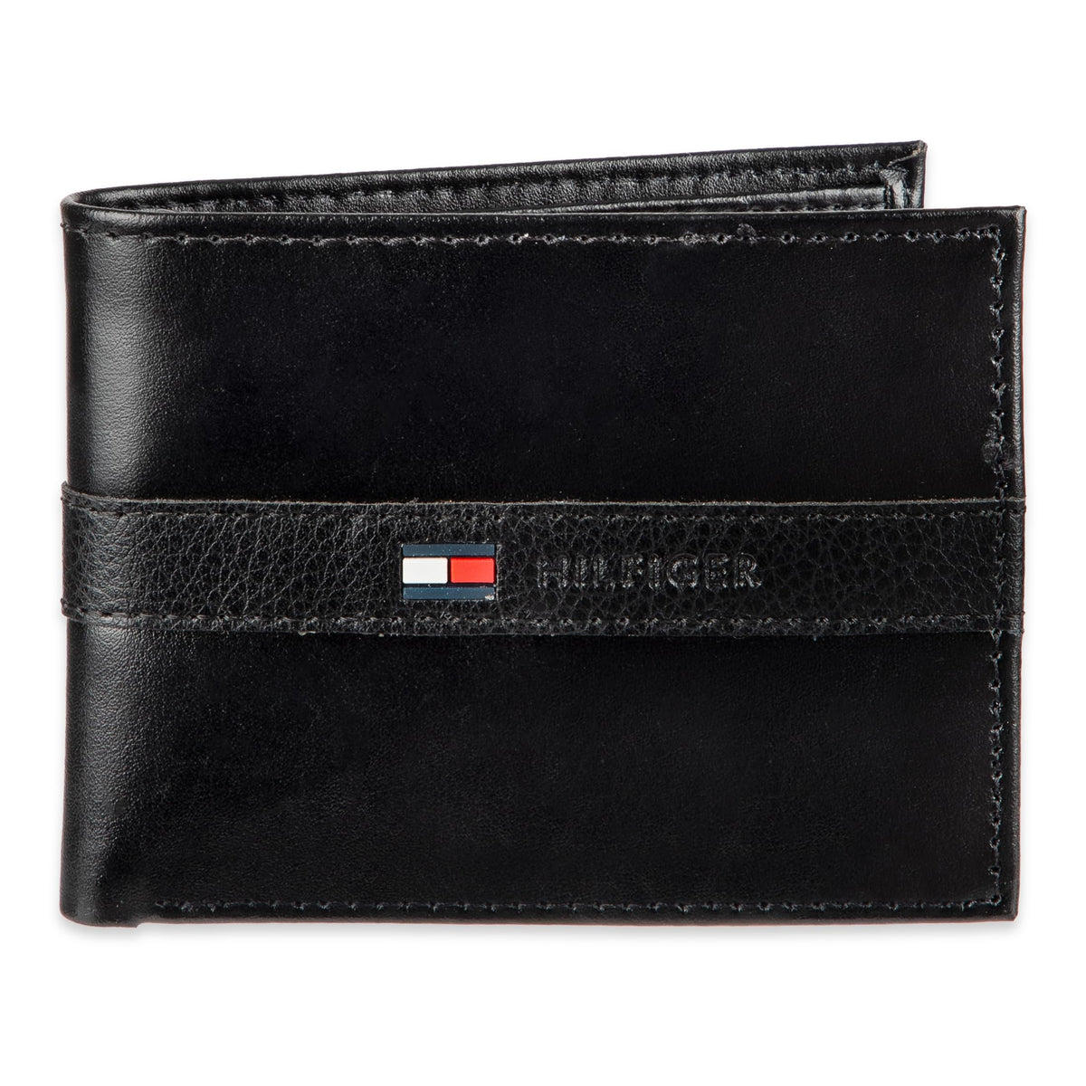 Tommy Hilfiger Men's Leather Orson RFID Bifold Wallet with Removable Passcase