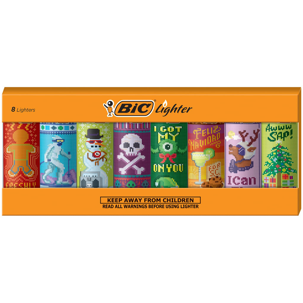 BIC Special Edition Spooky Series Lighters, Set of 8, Halloween Fun