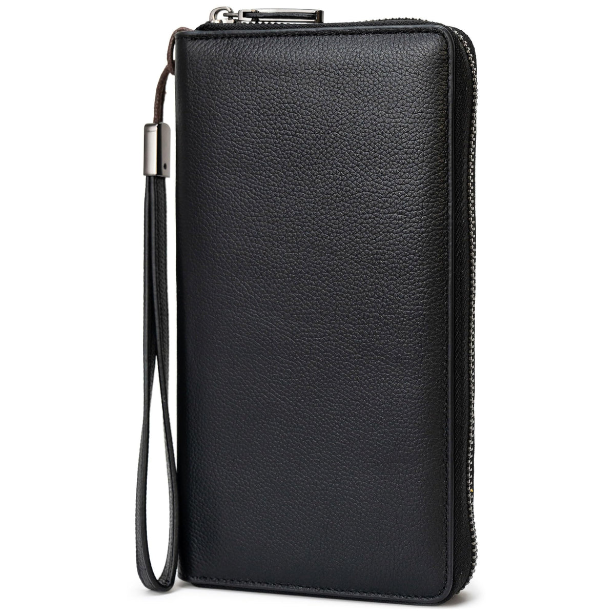 Bveyzi Women RFID Blocking Wallet Leather Zip Around Phone Clutch Large Capacity Ladies Travel Purse Wristlet