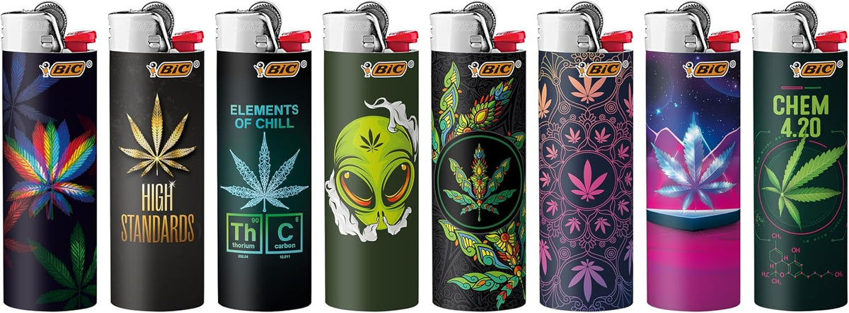 BIC Maxi Special Edition Pocket Lighters, Safe and Reliable, 8-Pack