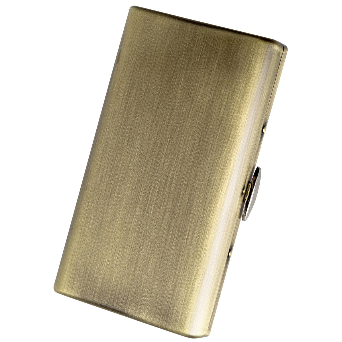 Stylish Design Retro Metal Cigarette Case -Double Sided Spring Clip Open Cigarette,Pocket Holder Credit Card Holder Protective Security Wallet for Men and Women,Holds 18-20 100mm (Vine Bronze)