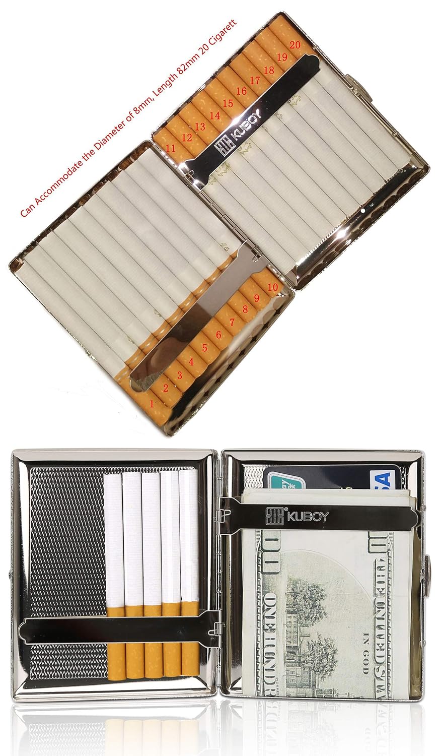 High-Grade Stainless Steel Cigarette Case, Nickel Plating Wire Drawing