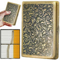 roygra Cigarette Case, Retro Zinc Alloy, Cigarette Holder Case for Outdoor