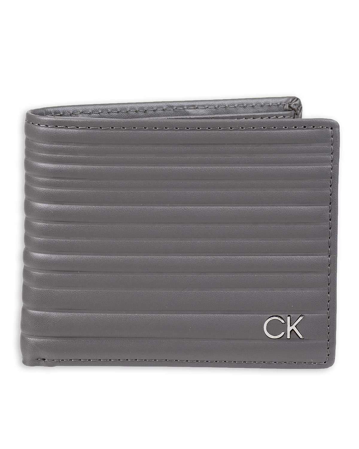 Calvin Klein Men's RFID Leather Minimalist Bifold Wallet with Multiple Card Slots and ID Window