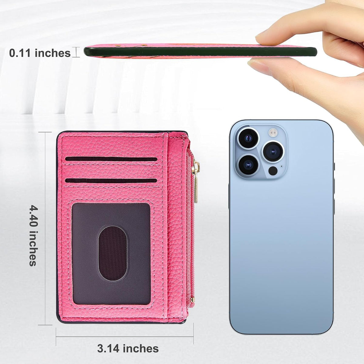 Tipmile Womens Credit Card Holder Wallet, Small Slim RFID Blocking Sleeve
